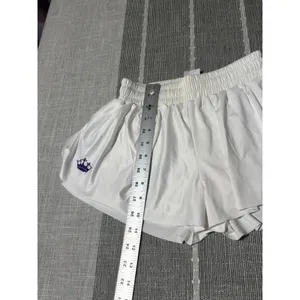 Nfinity White Cheer Shorts Double Layer Athletic Skort Womens 2XS Crown Logo thumbnail 2