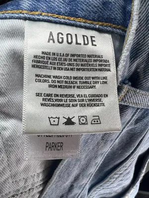 Agolde Parker Vintage Cut-Off Jean Shorts Swapmeet Light Wash Distressed Size 30 thumbnail 12