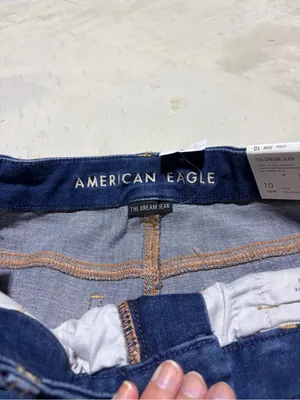 American Eagle Outfitters NWT curvy hi-rise jegging dream Jean 10 long thumbnail 3