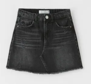 Zara Frayed Denim Skirt thumbnail 1
