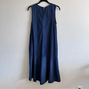 The Limited Sleeveless High-Low Denim Cotton Fit‎ & Flare Chambray Cotton Boho thumbnail 2