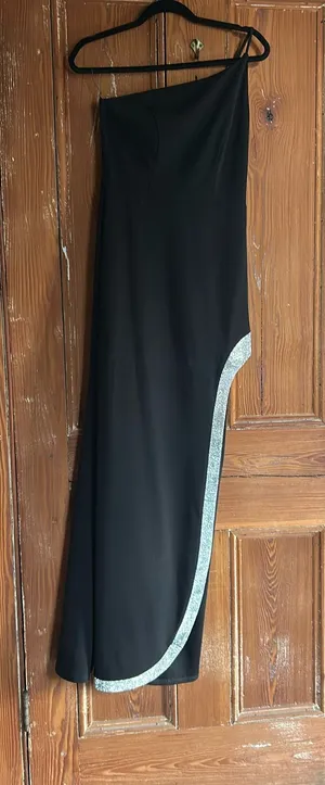 Prom Dress Black Size 8 thumbnail 1