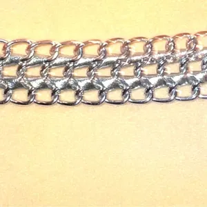 Nwot! Silver chain link look metal/faux leather belt! thumbnail 7