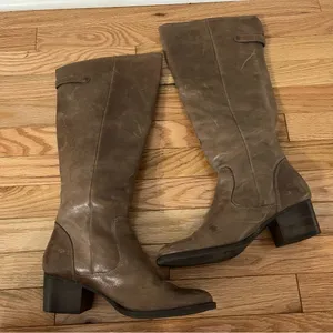 Soft Surroundings Rio Grande Tan Genuine Leather Boots Size 8W thumbnail 7