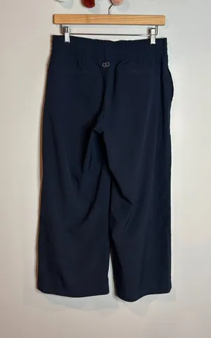 Calia navy blue wide leg cropped pants thumbnail 1