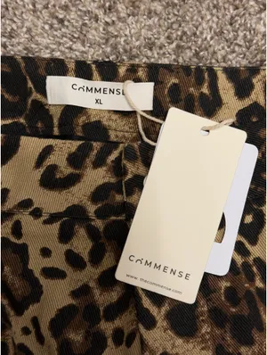 Commence Leopard Print Cotton Shorts thumbnail 3