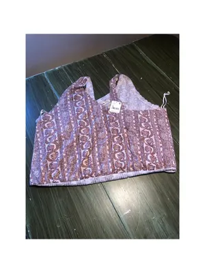Free People We the Free NWT Your Twisted Tank Top Brown Floral M thumbnail 2