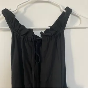 Banana Republic Black Ruffled Tiered Halter Sundress‎ thumbnail 5