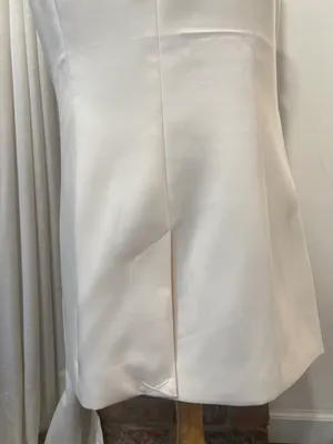 Anthropologie Maison d’ Amelie Sleeveless White Blazer thumbnail 6