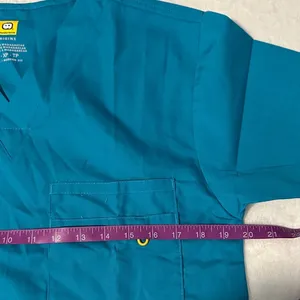 WonderWink Teal Scrub Top with V-Neck NWT thumbnail 4
