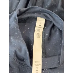 Lululemon Women Top Blue Time to Restore Mock Neck Tank Front Tie Stretch Size 8 thumbnail 4