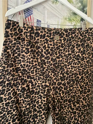 Anthropologie Maeve The Colette High-Rise Wide-Leg Leopard Pants 32 thumbnail 5