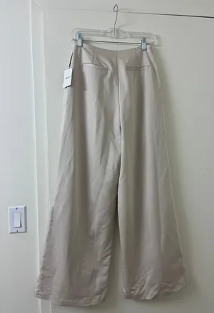 Satin Trousers Tan thumbnail 3