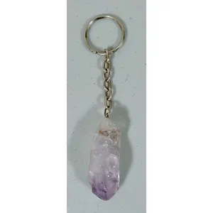 Purple Crystal Stone Key-Chain Key-Ring Key-Clip Boho Witch Fashion Accessory 🪻 thumbnail 2