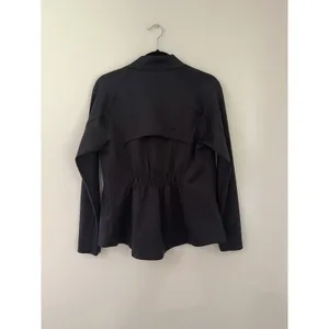 IBKUL womens longsleeve performance active running jacket fitted Megaheat Small Black thumbnail 2