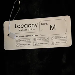 Locachy Shaggy Faux Fur Jacket Black Women Size Medium thumbnail 3