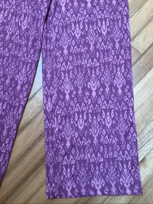 NWT Divided H&M dark pink patterned pull on pants size medium thumbnail 4