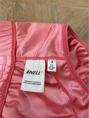 Enell Sport Hight Impact Bra Pink Satin Size 3 Bust 41" - 45" Activewear thumbnail 4