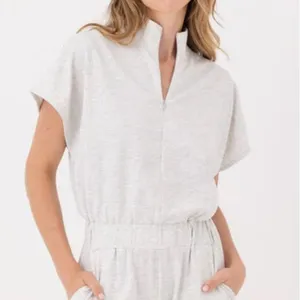 Anthropologie Sundays Womens Derby Jumpsuit‎ Light Heather Grey Sz S Minimalist thumbnail 3