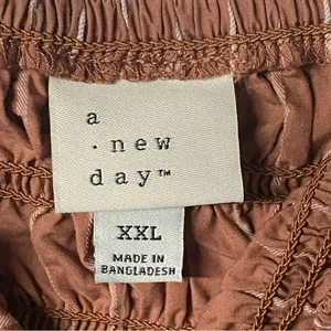 A New Day Dress Women Midi XXL Smocked Pockets Tie spaghetti Straps Pleasant thumbnail 4