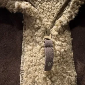 Woolrich Faux Shearling Sherpa Zip Jacket‎ Women’s Medium Brown Coat thumbnail 2