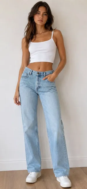Old Navy Vintage Light Wash Straight Leg Jeans W29 L30 thumbnail 1