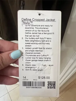 Lululemon Define Cropped Jacket *Nulu thumbnail 3
