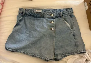 ZARA Jean Skort thumbnail 1
