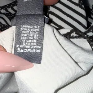 Aerie‎ One Piece Swimsuit S Black White Geometric Tribal Henley High Cut Cheeky thumbnail 8