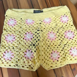 White Fox Be my Baby crochet shorts thumbnail 1