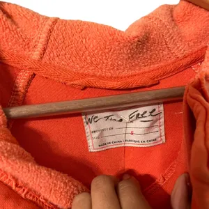 FREE PEOPLE Sadie Orange Fleece Hoodie Sweater Dress Jacket thumbnail 7