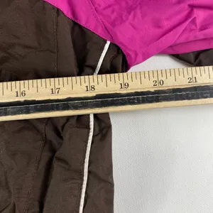 Columbia Jacket Womens Medium‎ Brown Pink White Full Zip Hooded Interchange Ski thumbnail 8