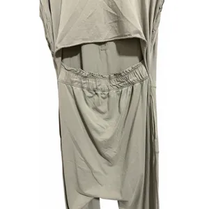Free People Algues Marines Short Sleeve Hot Shot V-Neck Cut-Out‎ Back Jumpsuit S thumbnail 8