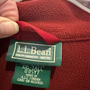 L.L.Bean Red Full-Zip Sleeveless Vest thumbnail 6
