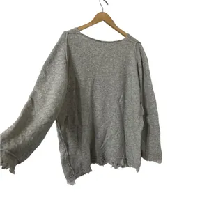 FREE PEOPLE Irresistible Gray Wool Fringe Sweater Pullover Top thumbnail 8
