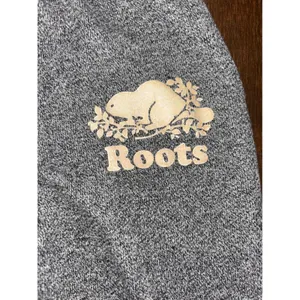 Roots‎ Canada Sweatpants XXS Gray Salt & Pepper Fleece Joggers Loungewear thumbnail 3