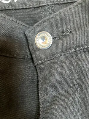 Ethyl Classic Black Studded Pocket Jeans 6 thumbnail 7
