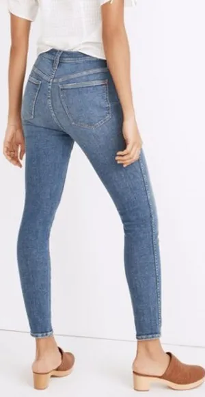 Madewell High-Rise Skinny Crop‎ Jeans in Bradfield Wash $138 NWT See Size Info thumbnail 1