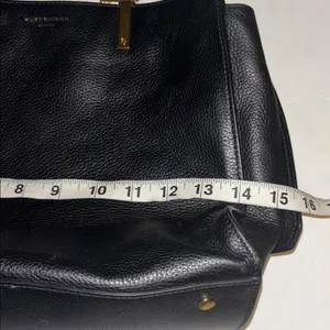 Kurt Geiger London Emma Tote Black Textured Leather Handbag Gold Toned Hardware thumbnail 15
