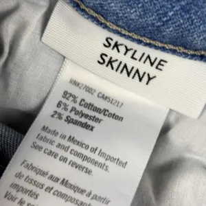 Paige Skyline Skinny Jeans Womens 27 Light Wash Blue Mid Rise Stretch Denim thumbnail 12