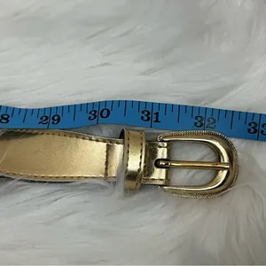 Vintage 90’s Gold Celestial Theme Belt Faux Leather and Metal 28/30 thumbnail 6