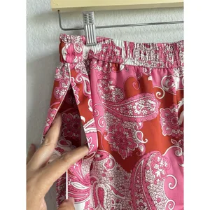 J. Crew Size‎ 6 Women's Pink Pants Relaxed Vintage Paisley Baez Casual Comfort thumbnail 5