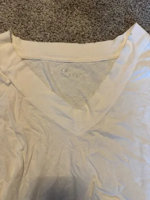 Aerie White V-Neck Crop Top thumbnail 5