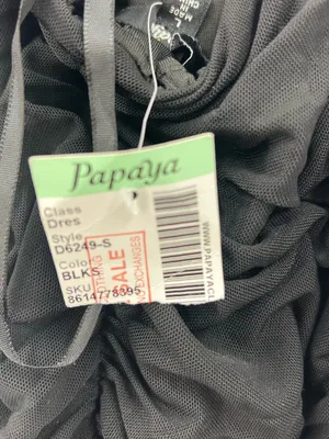 Papaya Black Ruched Spaghetti-Strap Mini Dress 0127 thumbnail 7