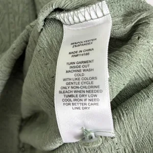 Frye Sage Green Long Sleeve Henley Blouse NWT Womens Small thumbnail 4