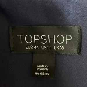 Topshop Navy Blue Zip Up Collar Long Sleeve Windbreaker Rain Coat Jacket 12 thumbnail 3