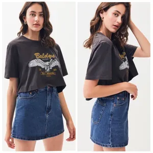 Moussy Denim‎ Mini Skirt Women's Size 2 Blue Japanese Denim thumbnail 7