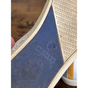 Rothy's The Sneaker 11.5 Grey White Salt and Pepper Slip On Knit Shoes thumbnail 4