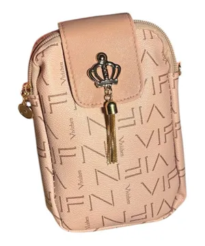 NEW Cute pink travel strolling crossbody purse bag thumbnail 1