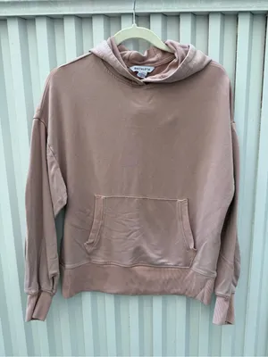 Athleta Balance Hoodie XS Dusty Pink Modal Pullover Sweatshirt thumbnail 3